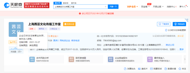 萬茜上海茜蕓文化工作室注銷,公司注銷商標怎么處理?